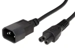 OEM napájecí kabel IEC320/C14 - C5 (trojlístek) černý / Napájecí kabel / 1,8 m (19.99.1119)