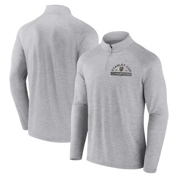 Fanatics Pánská Mikina Vegas Golden Knights 2023 Stanley Cup Champions Striated Quarter-Zip Pullover Top Velikost: