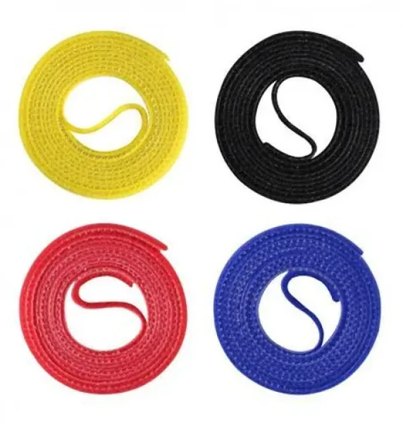 Label the Cable Klettové stahovací pásky 4× 1 m / Kabelové pásky na suchý zip / oboustranné / mix barev (LTC 1230)