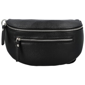 Trendy dámská kožená kabelko-ledvinka Arwel, černá