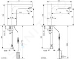 IDEAL STANDARD - CeraPlus Umyvadlová senzorová směšovací baterie, napájení 230V, chrom A6146AA