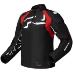 Dámská moto bunda Richa Stradale Tex WP černo/červená - XL