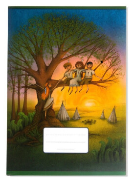 Školní sešit DUHOVÁ KOČKA 445 bezdřevý