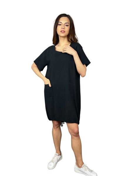 HOSH Šaty Rima Velikost: UNI, Barva: Černá