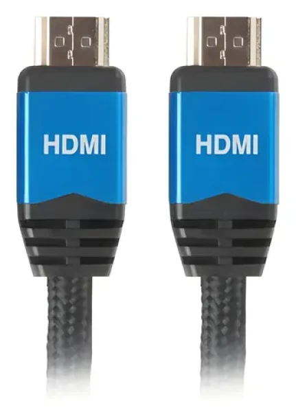 Lanberg CA-HDMI-20CU-0018-BL černá / Kabel HDMI na HDMI / 1,8 m / HDMI 2.0 / 4K / 144 Hz (CA-HDMI-20CU-0018-BL)