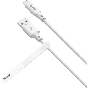 YENKEE YCU 615 WH SILIC Kabel USB-A (M) - Lightning (M) 1.5m bílá / 12W (8590669356881)
