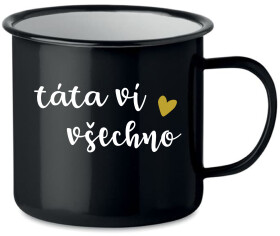 TÁTA VÍ VŠECHNO - černý plecháček 350 ml