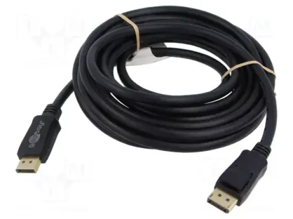 Goobay DisplayPort 2.0/2.1 5m černá / Kabel / 8K/120Hz / 40 Gbit/s / HDCP 2.2 (74750)