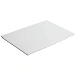 CERANO - Koupelnová deska z litého mramoru Elanys - bílá matná - 70x1,2x46 CER-662050