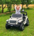 Mamido Elektrické autíčko Jeep Wrangler Rubicon 4x4 bílé