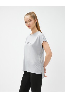 Koton Motto Printed Sports T-Shirt Short Sleeve
