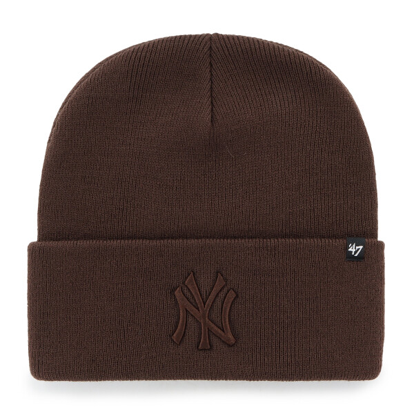 47 Brand Pánská zimní čepice New York Yankees MLB Haymaker ’47 CUFF KNIT Brown