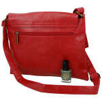 Trendy dámská koženková crossbody kabelka Ada, červená