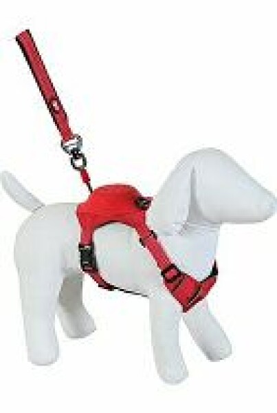 Postroj pes s vodítkem EASY RIDE červená XL Zolux