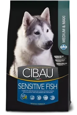Farmina Cibau Sensitive Fish Medium Maxi 12 + 2 kg / Granule pro psy / pro citlivé psy středních a velkých plemen (PCB140003S)