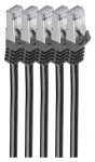 Shiverpeaks CAT7 S/FTP 0,25 m černá / Patch kabel / RJ-45 / LSZH (BS75511-0.25S-SET5)