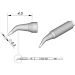 TOOLCRAFT KB-200 pájecí hrot dlátový, zahnutý Velikost hrotů 19.5 mm Délka hrotů 130 mm Obsah 1 ks