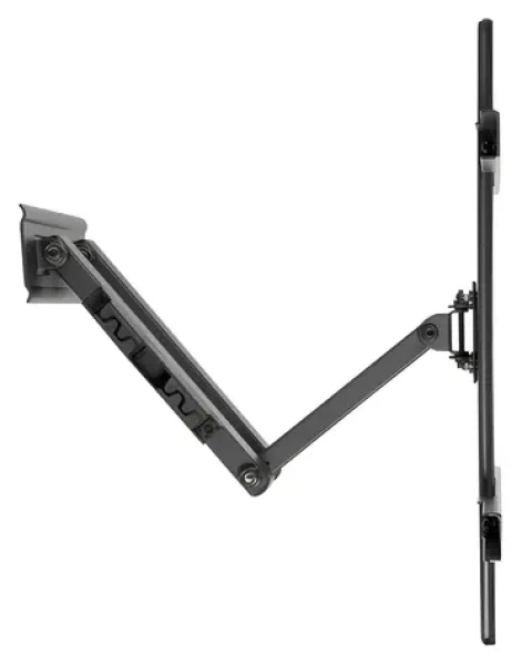 Brateck LPA36-443 černá / Výsuvný nástěnný držák pro TV 32-75" / polohovatelný / nosnost 50 kg / VESA 400x400 (BRLPA36443)