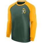 Nike Pánská mikina Green Bay Packers NFL Raglan Throwback Crewneck Velikost: S