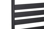 CERANO - Koupelnový radiátor Marco - boční připojení - 816W - černá matná - 1125x550 mm LIV-WP-10-55