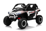 Mamido Elektrické autíčko Buggy UTV KCK 4x4 bílé 24V | 800W | 50 kg | EVA | LED | 2,4Ghz | ECO kůže