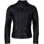 Pánská Kožená Bunda Cash Brixton Černá Velikost: 4XL