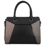 Módní dámská koženková kabelka do ruky Daria, černá