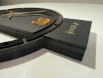 DumDekorace BLACK & GOLD ASYMMETRY, designové nástěnné hodiny 30 cm