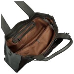 Trendy dámská koženková kabelka na rameno Marga, tmavě šedá