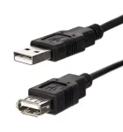USB prodlužovací kabel A/A 3 m černý / Kabel / USB 2.0 / 480 Mb/s