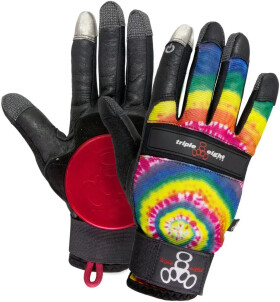 Slidovací rukavice TRIPLE8 Tie Dye Downhill velikost S/M