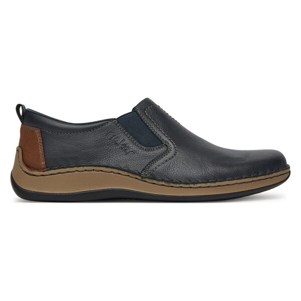 Polobotky Rieker 05264-14 Přírodní kůže (useň) - Lícová