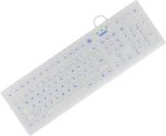 Keysonic KSK-8031INEL-Wh bílá / Průmyslová klávesnice / Silikon / 110 kláves / německé rozložení (60798)
