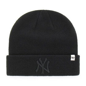 47 Brand Pánská zimní čepice New York Yankees MLB 47 Raised Cuff Knit Black