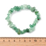 Náramek z avanturínových zlomků - zelený - univerzální - 1 ks