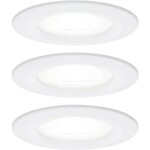 Paulmann 92907 Whirl LED vestavné svítidlo, LED, pevně vestavěné LED, 4.9 W, hliník (kartáčovaný), saténová, sada 3 ks