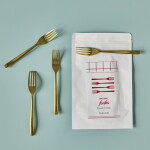 Nicolas Vahé Dezertní vidlička Antique Gold – set 4 ks, zlatá barva, kov