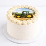 Obrázek Jedlý papír Traktor zelený