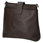 Dámská kožená crossbody kabelka Lara sweet, tmavě hnědá