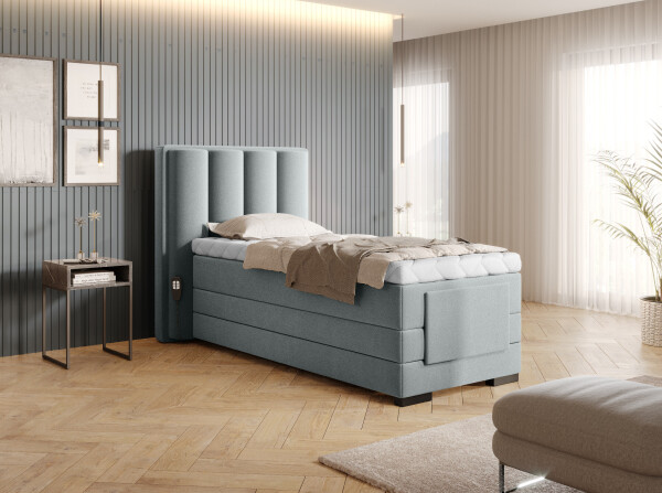 Boxspring Veros 90 Rozměr: 90 x 200 cm, látka: Savoi 100