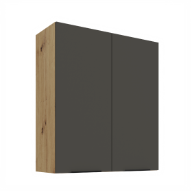 Horní skříňka Aria 80 G-90 2F Barva korpusu: Dub artisan, Barva dvířek: GR - Graphite AFM