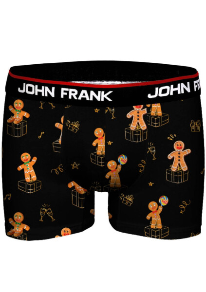 Pánské boxerky John Frank JFBD47-CH-GINGER Černá