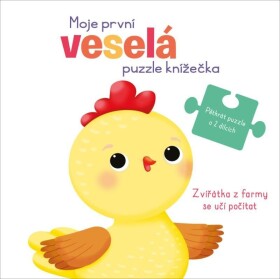 Moje první veselá puzzle knížečka Zvířátka farmy se učí počítat