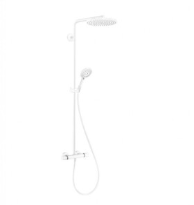 HANSGROHE - Raindance S Sprchový set s termostatem, průměr 24 cm, 3 proudy, EcoSmart, matná bílá 28823700
