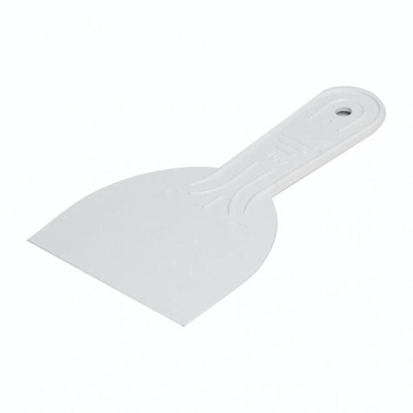 Špachtle hladká plastová, 100 mm, bílá