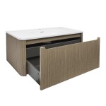 Koupelnová skříňka s umyvadlem Naturel Austen 119x47,5x45 cm light pine mat AUSTEN120LP AUSTEN120LP