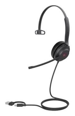 Yealink UH37 Mono (MS Teams) černá / Mono náhlavní souprava / mikrofon / USB-C USB-A / kabel 1,2 m (1308142)