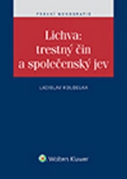 Lichva: trestný čin společenský jev