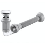 REA - Umyvadlový sifon s univerzální výpustí click-clack Flow Chrome REA-A9490