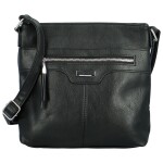 Trendy dámská koženková crossbody kabelka Laia, černá